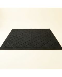 Willow Branch Rectangular Area Rug - Black (synthetic illustration; no displayed measurements)