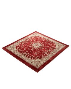Ebner Power Loom Red/Beige Rug (synthetic illustration; no displayed measurements)
