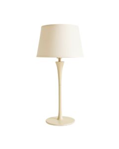 Spruce Brook Floor Lamp With A Plain Fabric Shade - Ivory (synthetic illustration; no displayed measurements)
