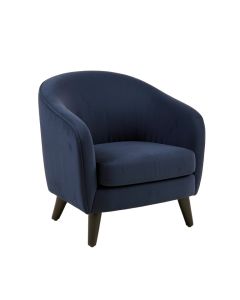 Willow Branch Upholstered Armchair - Navy (synthetic illustration; no displayed measurements)
