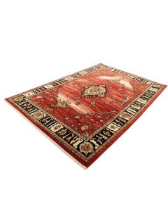 Hyeon Power Loom Red/Ivory/Black Rug (synthetic illustration; no displayed measurements)