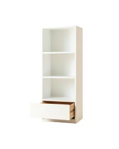 Hill Crest Narrow Cubby Tower - White (synthetic illustration; no displayed measurements)
