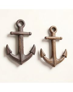2 Piece Ahoy There Maritime Anchor Wall Décor Set (synthetic illustration; no displayed measurements)