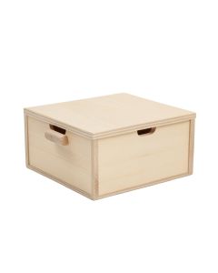 Oak Arc Low Toy Storage Unit - Beige