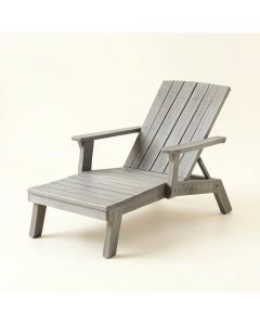Reed Crest Outdoor Lounge Chair - Gray (synthetic illustration; no displayed measurements)