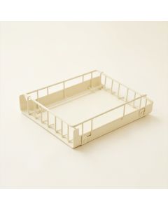 Heath Bluff Empty Under-Desk Cable Tray - Ivory (synthetic illustration; no displayed measurements)