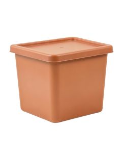 Willow Crest Closed Outdoor Storage Box - Terracotta