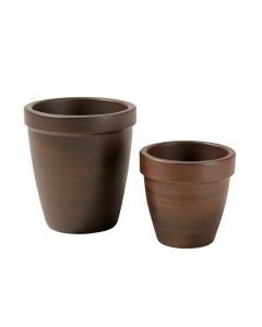 Happy Planter Planter , Set Of 2 ( Large , Medium ) , Mahogany
