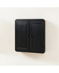 Cedar Edge Wall-Mounted Entry Cabinet - Black (synthetic illustration; no displayed measurements)