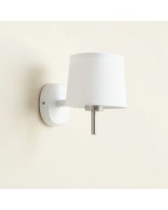 Linden Bridge Wall Sconce Mounted On A Plain Wall - White (synthetic illustration; no displayed measurements)