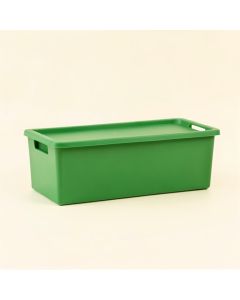 Vale Crest Narrow Outdoor Storage Bench - Green (synthetic illustration; no displayed measurements)