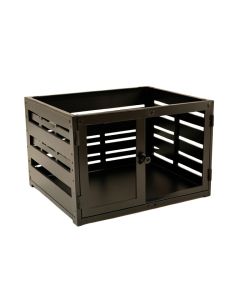 Field Brook Empty Furniture-Style Pet Crate - Black