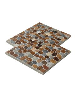 Paradise Random Sized Mixed Material Mosaic Tile In Eden