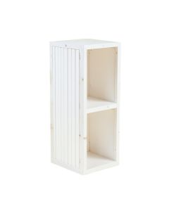Cedar Bridge Narrow Cubby Tower - White