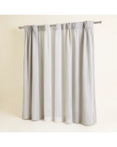 Opheim Striped Semi-Sheer Grommet Curtain Panels (synthetic illustration; no displayed measurements)