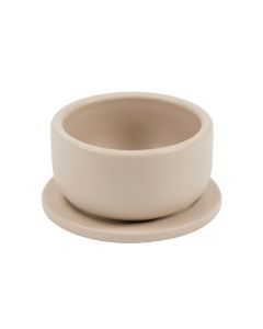 Bay Bend Empty Candle Holder - Beige