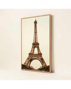 Eiffel Tower Textual Art Wall Plaque (synthetic illustration; no displayed measurements)
