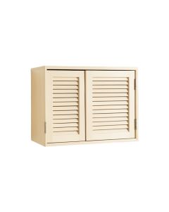 Oak Bend Wall-Mounted Entry Cabinet - Ivory (synthetic illustration; no displayed measurements)
