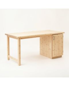 Hazel Dell Empty Workshop Workbench - Ivory (synthetic illustration; no displayed measurements)