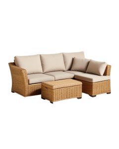 Fordie 5 Piece Rattan Sofa Seating Group With Cushions