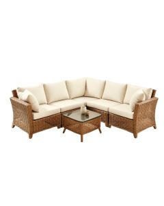 Chanera 4 Piece Rattan Sofa Seating Group With Cushions