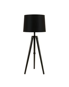 Field Arc Floor Lamp With A Plain Fabric Shade