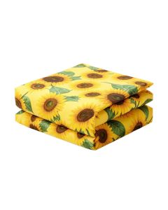 Sunflower Floral Sheet Set (synthetic illustration; no displayed measurements)
