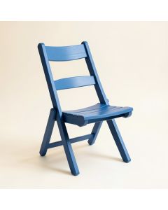 Aspen Crossing Folding Outdoor Chair - Blue (synthetic illustration; no displayed measurements)