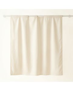 Linden Bluff Shower Curtain Hanging Flat From A Plain Rod - Cream (synthetic illustration; no displayed measurements)