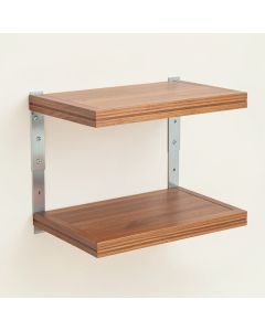 Stollings Metal/Mango Wood 3 Piece Wall Shelf Set (synthetic illustration; no displayed measurements)
