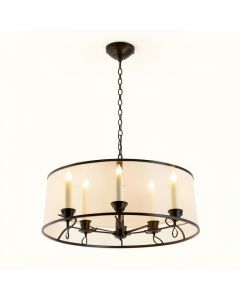 Goulds 5-Light Candle Style Drum Chandelier (synthetic illustration; no displayed measurements)