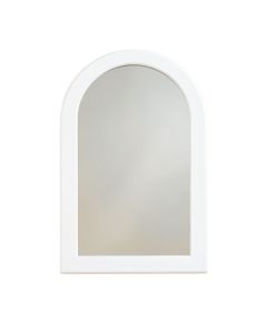Ash Branch Framed Wall Mirror - White
