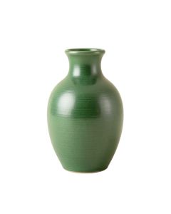 Fern Crest Empty Decorative Vase - Green