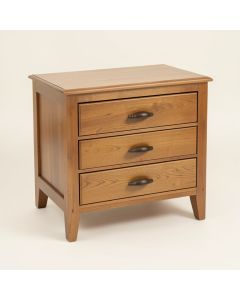 Brentry Solid Wood 3 Drawer End Table (synthetic illustration; no displayed measurements)