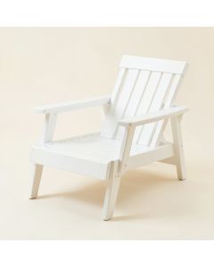 Glen Crossing Outdoor Lounge Chair - White (synthetic illustration; no displayed measurements)