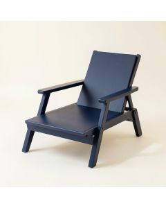 Alder Crest Outdoor Lounge Chair - Navy (synthetic illustration; no displayed measurements)
