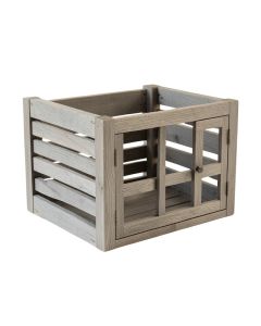Stone Crest Empty Furniture-Style Pet Crate - Gray