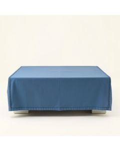 Dawn Dell Flat Bed Sheet - Blue (synthetic illustration; no displayed measurements)