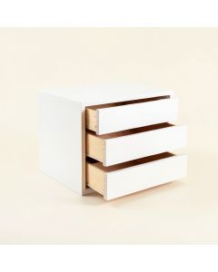 Dawn Branch Small-Parts Storage Drawer Cabinet - White (synthetic illustration; no displayed measurements)