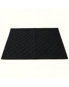 Clay Crest Rectangular Outdoor Rug - Black (synthetic illustration; no displayed measurements)