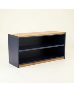 Cove Bend Low Bookcase - Navy (synthetic illustration; no displayed measurements)