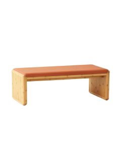 Vale Bridge Indoor Bench - Terracotta (synthetic illustration; no displayed measurements)