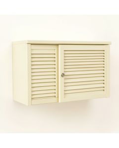 Stone Arc Wall-Mounted Entry Cabinet - Cream (synthetic illustration; no displayed measurements)