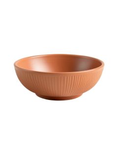 Dawn Bend Dining Bowl - Terracotta (synthetic illustration; no displayed measurements)