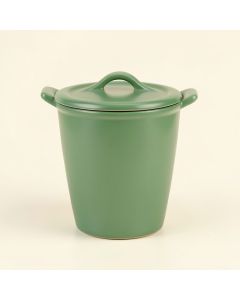 Maple Branch Storage Canister With Lid - Green (synthetic illustration; no displayed measurements)