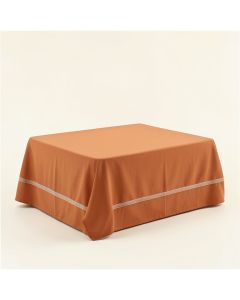 Rowan Bluff Flat Bed Sheet - Terracotta (synthetic illustration; no displayed measurements)