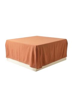 Ridge Arc Flat Bed Sheet - Terracotta