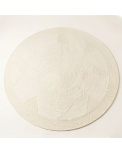 Wren Bluff Round Area Rug - Ivory (synthetic illustration; no displayed measurements)