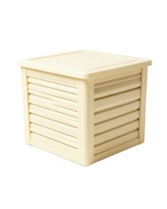 Clay Bridge Closed Outdoor Storage Box - Cream (synthetic illustration; no displayed measurements)