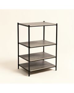 Liam 43.5 '' H X 23.6 '' W X 11.75 '' D 4-Tier Shelving Unit (synthetic illustration; no displayed measurements)